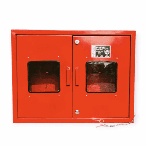 Double door hose box for 15 meter hose
